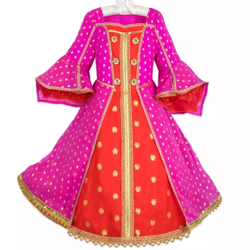 Disney Jasmine Deluxe Wedding Costume Aladdin girls 7/8 Princess Halloween